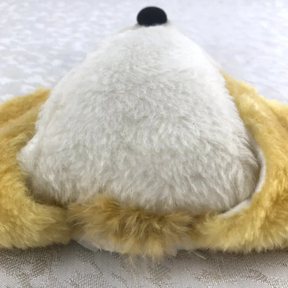 Dog Novelty Maya-Lulu Mask Headband White & Gold Faux Fur One Size